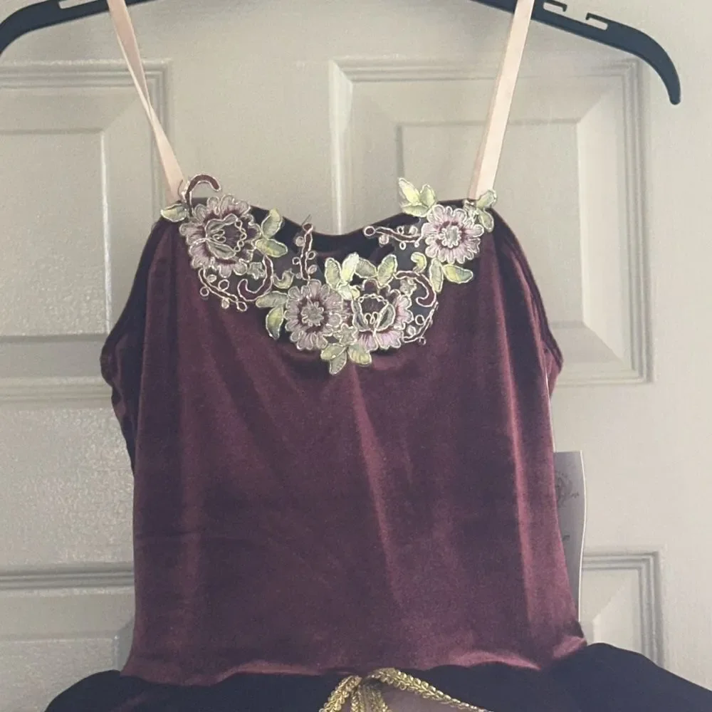 ELISSE Womens Ballet Velvet Platter Tutu Dress!